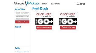 Project GO Login | Simple Pickup