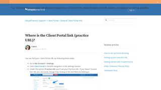 Where is the Client Portal link (practice URL)? – SimplePractice Support