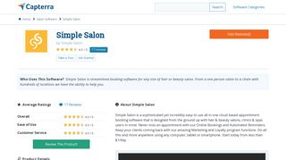Simple Salon Reviews and Pricing - 2019 - Capterra