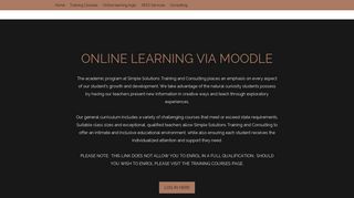 Online learning login - simple solutions training and consulting