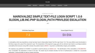 Mariovaldez Simple Text-File Login Script 1.0.6 slogin_lib.inc.php ...