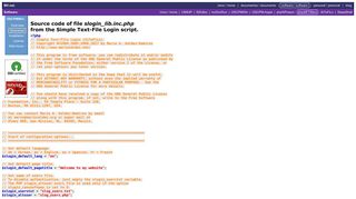 Source code of the Simple Text-File Login script (slogin_lib.inc.txt).