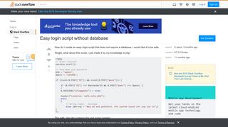 Easy login script without database - Stack Overflow