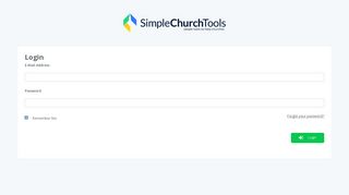 Login - Simple Church Websites