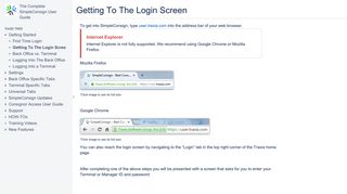 Getting To The Login Screen - The Complete SimpleConsign User ...
