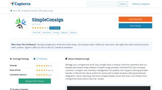 SimpleConsign Reviews and Pricing - 2019 - Capterra