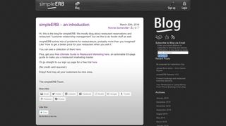 simpleERB Electronic Restaurant Management Blog - A blog about ...