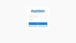 Log In To The SimpleOrder App Here! | SimpleOrder.com