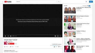 Simple Hijab Tutorial! - YouTube