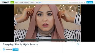 Everyday Simple Hijab Tutorial on Vimeo