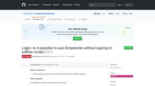 Login: Is it possible to use Simplenote without signing in. (offline mode ...