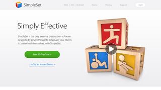 SimpleSet | Physiotherapy Exercise Prescription Software
