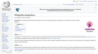 Wikipedia:simpleshow - Wikipedia