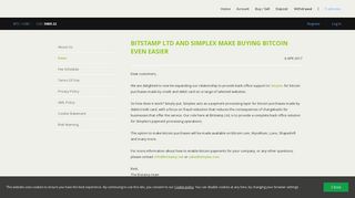 Bitstamp Ltd and Simplex Make Buying Bitcoin Even Easier - Bitstamp