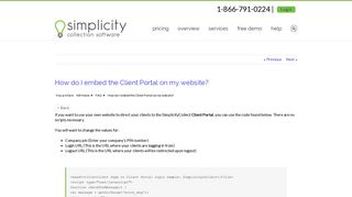 How do I embed the Client Portal on my website? - Simplicity ...