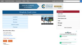 Simplicity Credit Union - Marshfield, WI - Credit Unions Online