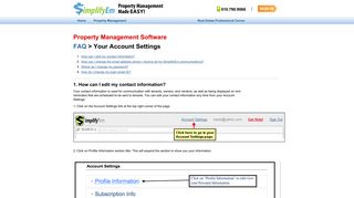 Property Management Software | Account Settings ... - SimplifyEm.com