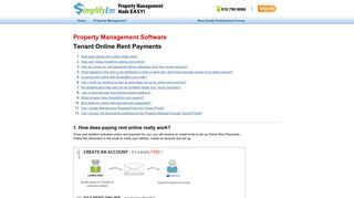 SimplifyEm.com Pay Rent Online Help for Tenant