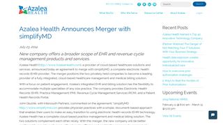 Azalea Health Announces Merger with simplifyMD - Azalea Health