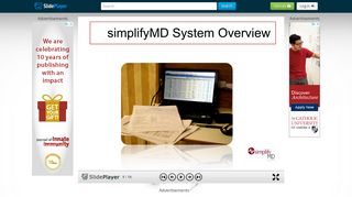 SimplifyMD System Overview. Login Enter your User Name and ...
