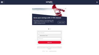 Simplii Financial Mobile Banking Sign On