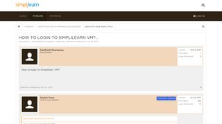 How to login to Simplilearn VM?... | Simplilearn - Discussions on ...