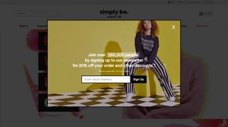Credit Landing Page - Simply Be
