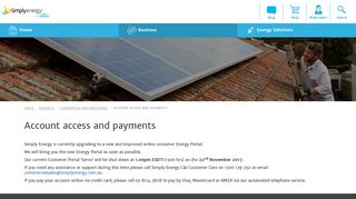 Account access and payments | Simply Energy