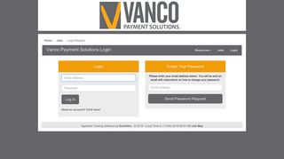 Login - Vanco Payment Solutions