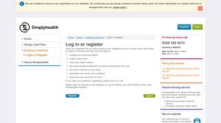 Your employee benefit microsite - Log in or register - Simplyhealth