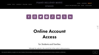 Online Account Access — Piano Belloso Music Studio