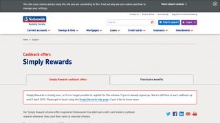 Simply Rewards cashback offers | Nationwide