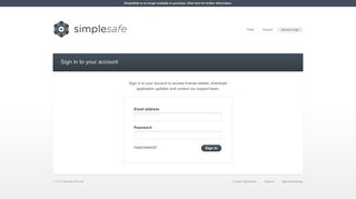 Login | SimpleSafe – Self-hosted Password Sharing