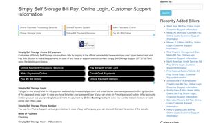 Simply Self Storage Bill Pay, Online Login, Customer Support ...