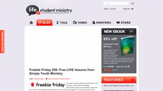 Free LIVE youth group curriculum from Simply Youth Ministry Life In ...