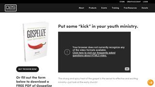 Gospelize - An Evangelism Training Tool For Youth Pastors