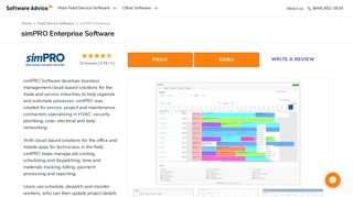 simPRO Enterprise Software - 2019 Reviews & Pricing - Software Advice