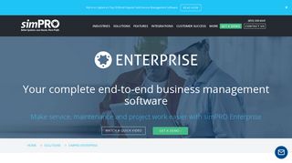Enterprise - Service & Multi-Stage Project Management ... - simPRO US