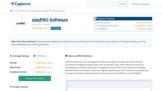 simPRO Software Reviews and Pricing - 2019 - Capterra