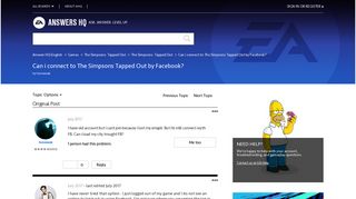 Can i connect to The Simpsons Tapped Out by Facebook? - Answer HQ