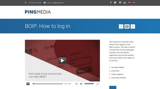 BOIP: How to log in - Ping Media B.V.