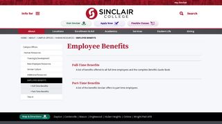 Employee Benefits - Sinclair Community College