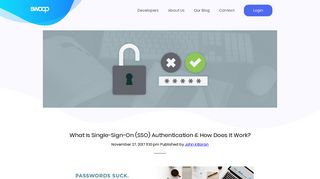 What Is Single-Sign-On Authentication & How Does It Work? : End ...
