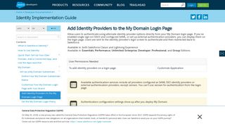 Add Identity Providers to a Login Page | Identity Implementation Guide ...