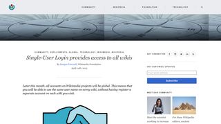 Single-User Login provides access to all wikis – Wikimedia Blog
