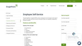 Employee self-service – SinglePoint HCM