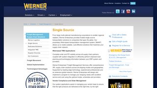 Single Source - Werner Enterprises