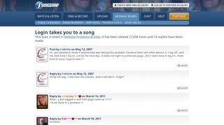 Login takes you to a song | SingSnap Karaoke