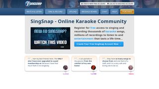 Online Karaoke - Sing & Record Songs For Free | SingSnap Karaoke