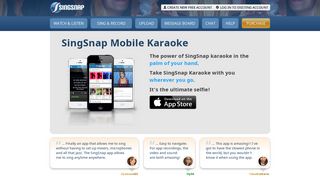 SingSnap Mobile Karaoke | SingSnap Karaoke